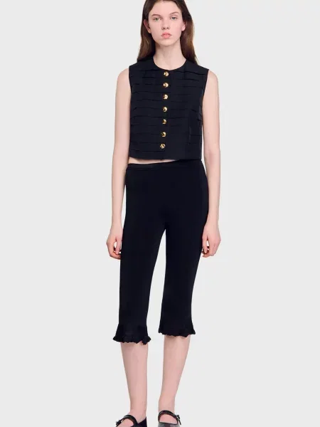 Жилет Sandro чорний