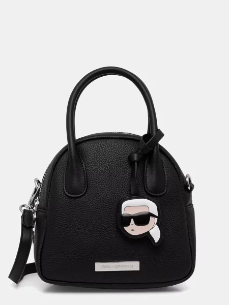 Karl Lagerfeld geantă crossbody pentru femei cu imitație de piele IKON negru
