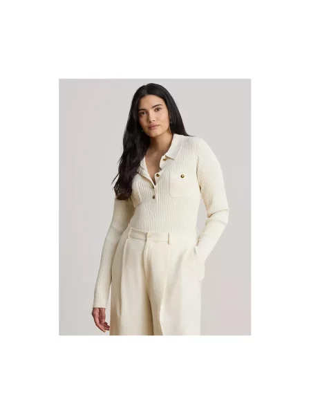 Lauren Ralph Lauren sweter z wiskozą beżowy