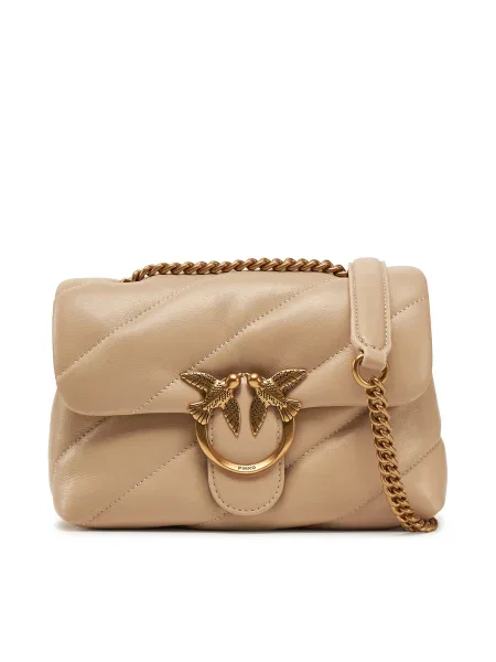 Crossbody kabelka Pinko béžová