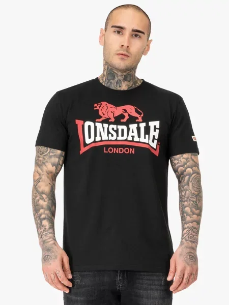 Футболка Lonsdale LION TWO TONE чорний