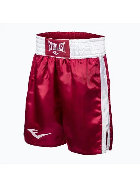 Мъжки тренировъчни шорти Everlast Trunks Pro червено/бяло бяло