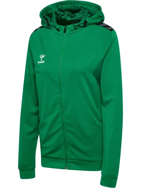 Bluza z kapturem sportowa Hummel Authentic Poly Zip Hoodie czerwona