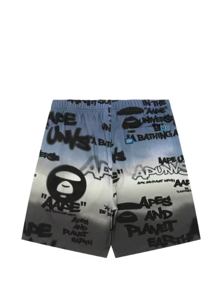 Шорти Aape By *a Bathing Ape® с принт сиво