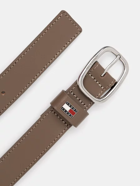 Tommy Jeans pas usnjeni rjava