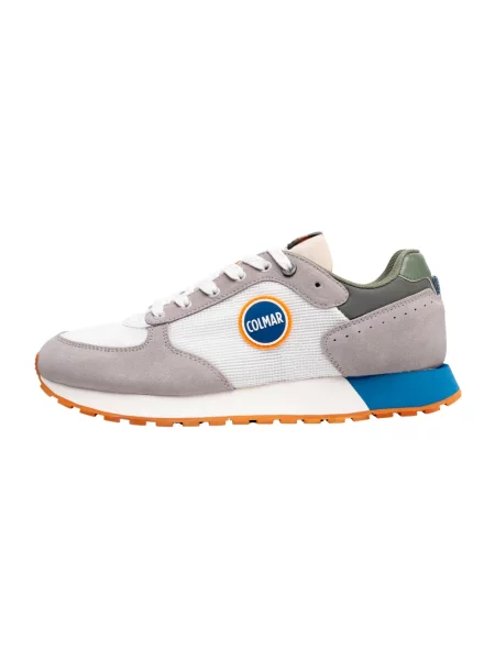 Sneakersy Colmar zamszowe z siateczki niebieskie