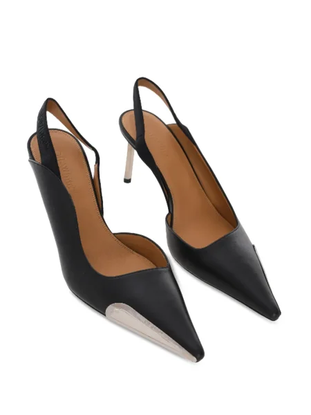 Pantofi cu toc Off-white slingback alb