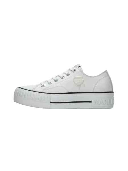 Sneakerși Karl Lagerfeld din piele alb