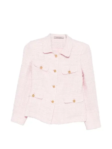 Geacă Tagliatore din tweed roz