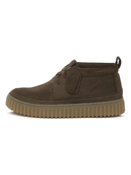Pantofi Clarks din dantelă maro
