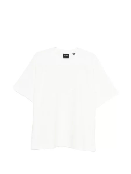 Tricou Daily Paper cu broderie alb