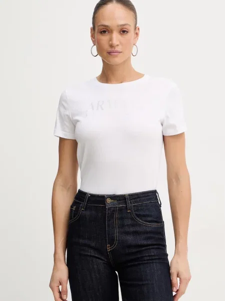 Armani Exchange tricou din alb