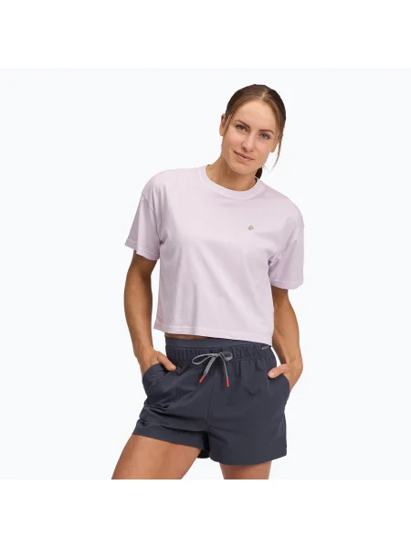Дамски тениски Black Diamond Crops Tee soft lilac черно