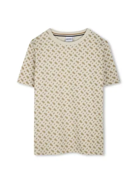 BOSS Marškinėliai S Slim Fit smėlio