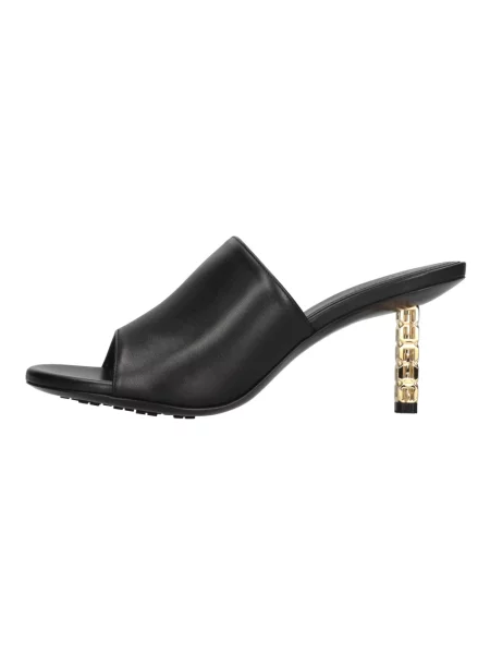 Klapki mules Givenchy skórzane czarne
