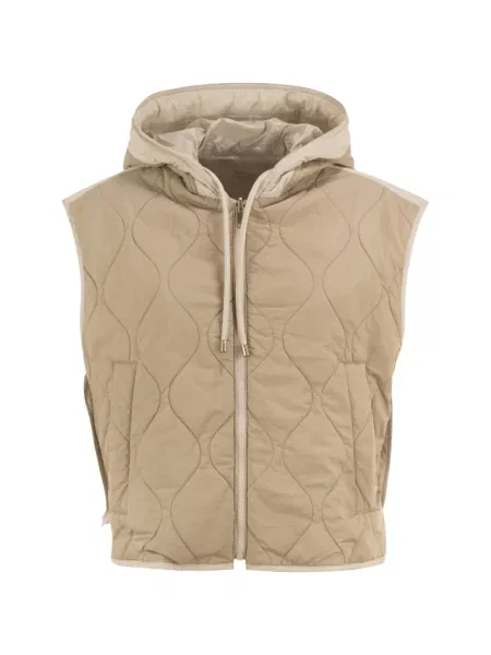 Reversibil vestă Weekend Max Mara din canvas