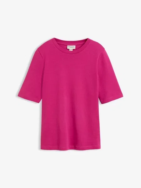 T-shirt z czystej bawełny organicznej różowa