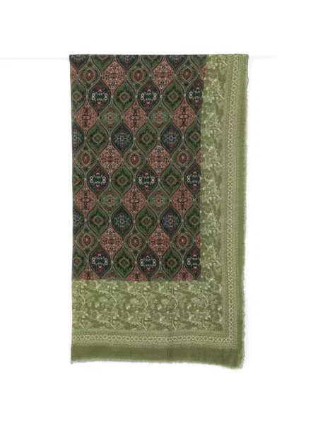 Fular Sgombero Cantine cu imagine cu model paisley verde