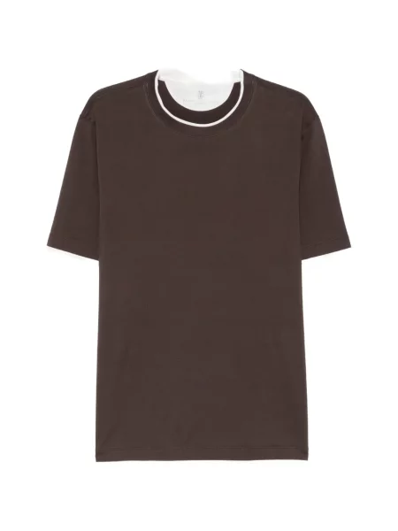 Tricou Brunello Cucinelli maro