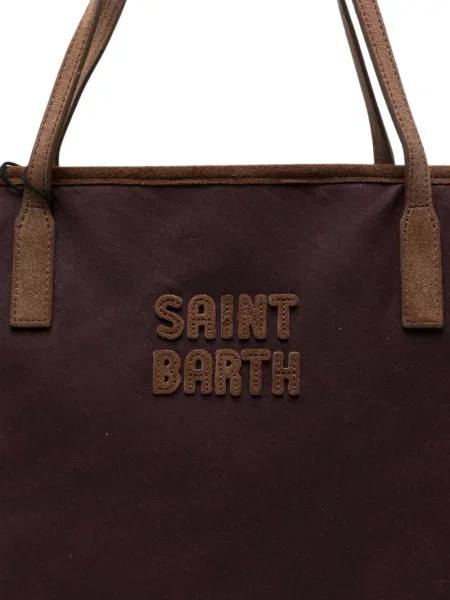 Geantă shopper Mc2 Saint Barth cu autograf roșu