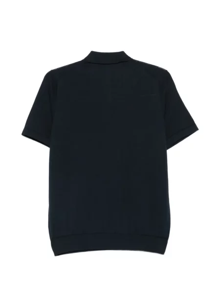 Tricou polo Diktat tricotate albastru