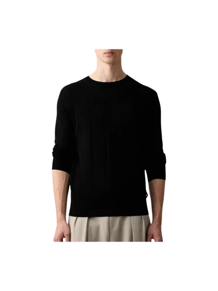 Dzianinowy sweter Karl Lagerfeld czarny