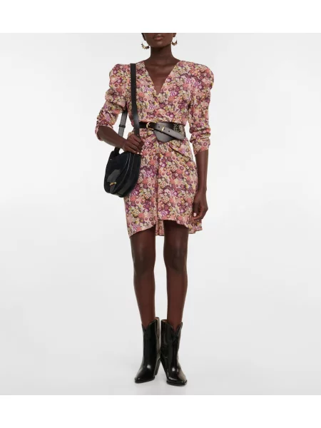 Rochie Isabel Marant de mătase cu model floral