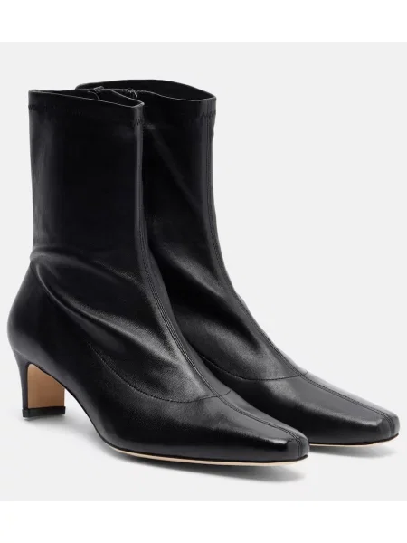 Cizme scurte Staud din piele negru