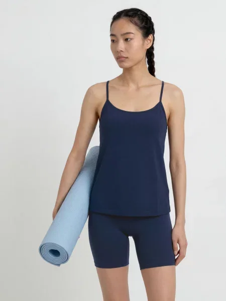 Top Lululemon bez rękawów granatowy