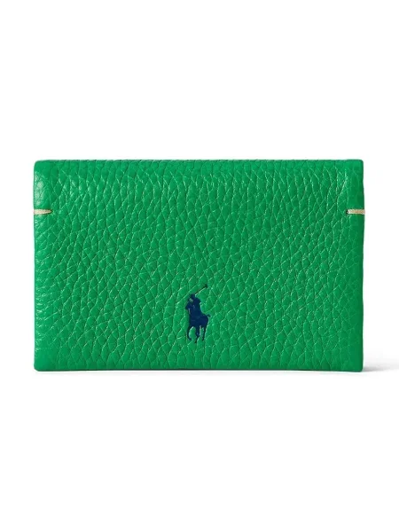 Polo Ralph Lauren portofel de piele verde