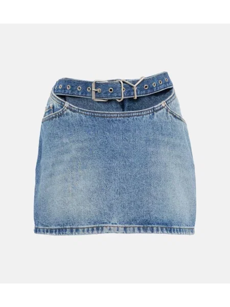 Fustă din denim Y/project albastru