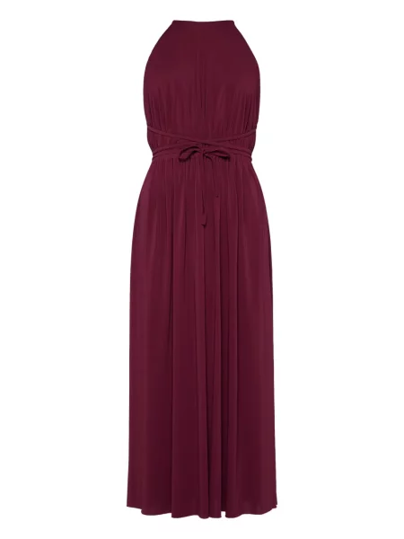 Rochie midi Eres până la genunchi cu gât halter de costum violet