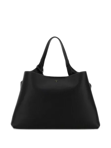 Geanta de piele Tod's din piele negru