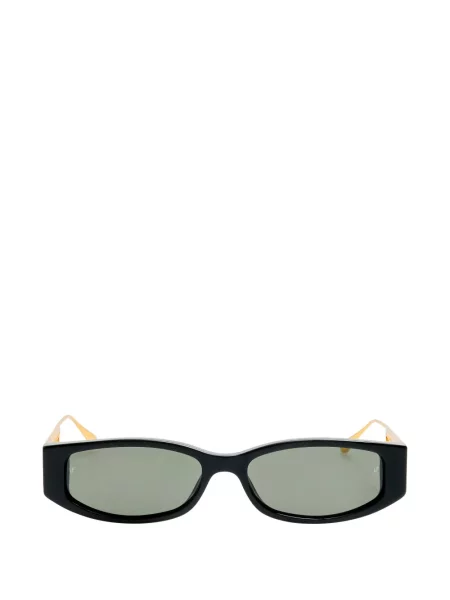 Ochelari de soare Linda Farrow cu imprimeu geometric negru