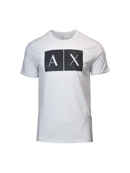 Koszulka Armani Exchange z nadrukiem biała