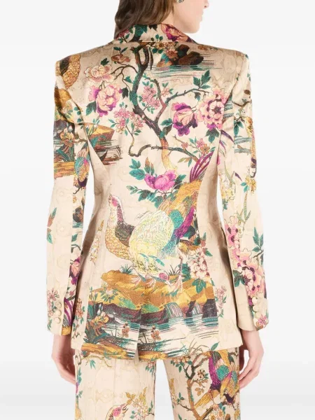 Geacă Roberto Cavalli cu model floral cu imagine