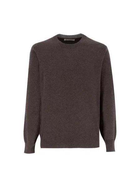 Sweter Brunello Cucinelli brązowy