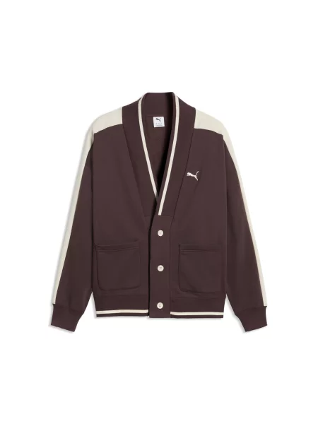 PUMA Kardigan unisex o kroju oversize Wardrobe Essentials Akcesoria S brązowy