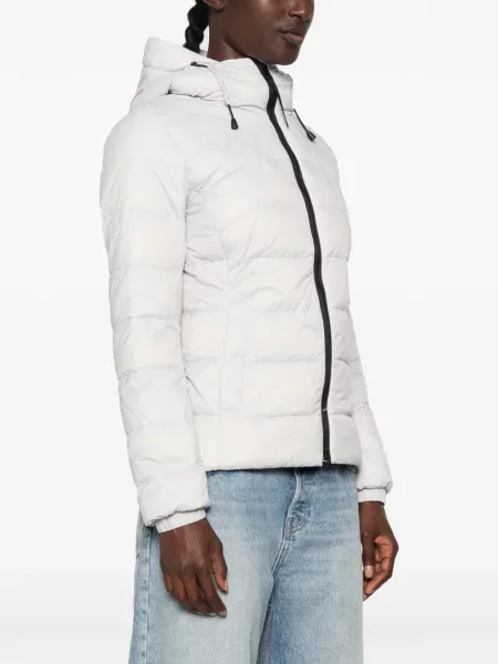 Geacă Canada Goose cu glugă gri