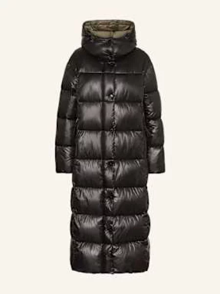 Fuchs Schmitt Płaszcz Pikowany Z Odpinanym Kapturem schwarz czarny