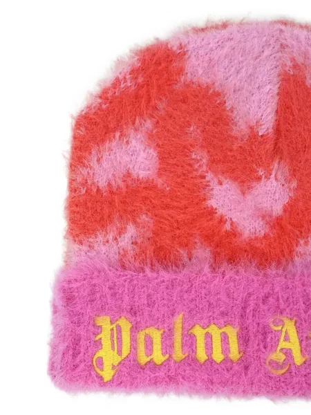 Czapka dziecięca Palm Angels różowa