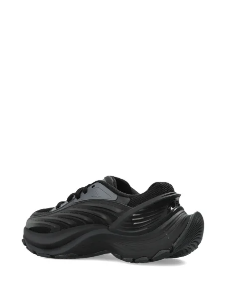 Ριγέ μπλούζα Adidas με δαντέλα με σχέδιο λευκό