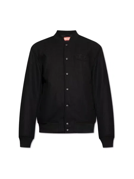 Diesel Kurtki Mężczyzna XL Wełna J-Arry Bomber Jacket czarny