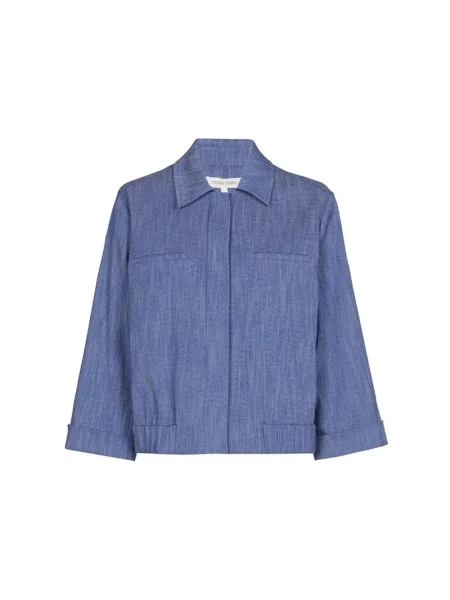 Krótki kurtka bomber Marie Méro niebieski