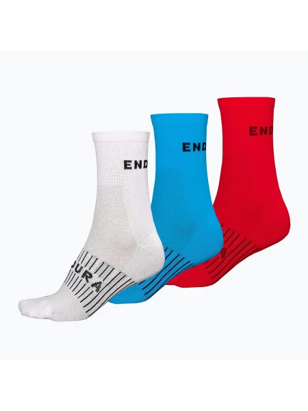 Șosete de ciclism pentru bărbați Endura Coolmax Race white alb