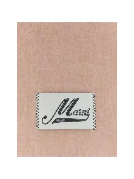 Szal Marni z logo różowa
