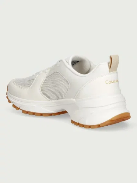 Calvin Klein HIKE RUNNER LACE UP SU MESH WMN sneakersy beżowe
