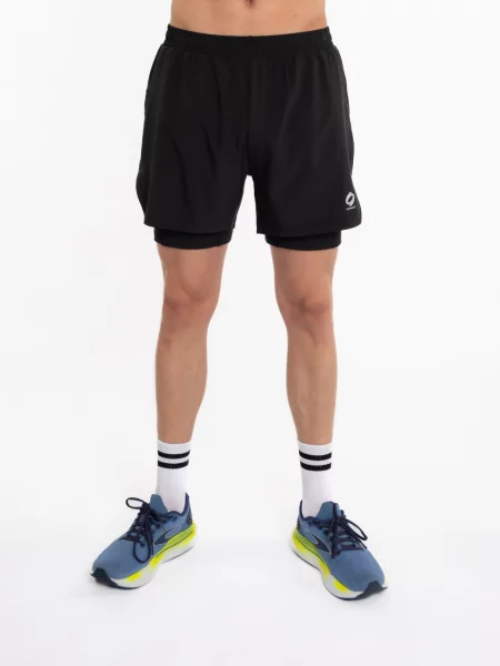 Mymotus Športne hlače mymotus® performance twin-short black črna