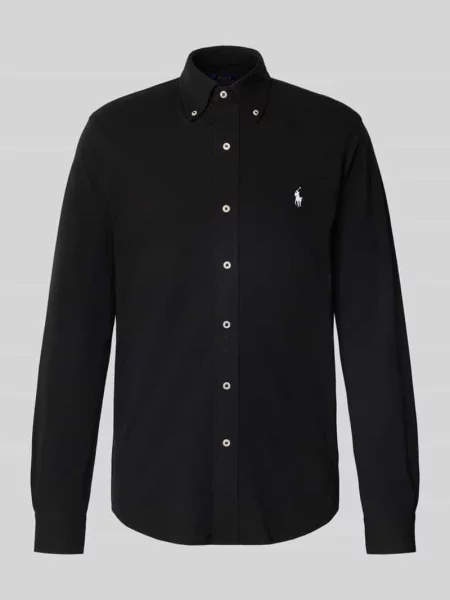 Koszula casualowa z listwą guzikową Ralph Lauren czarna
