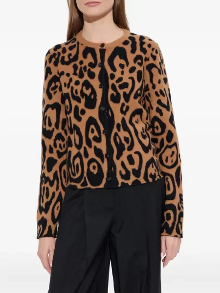 Cardigan Fendi cu imagine maro